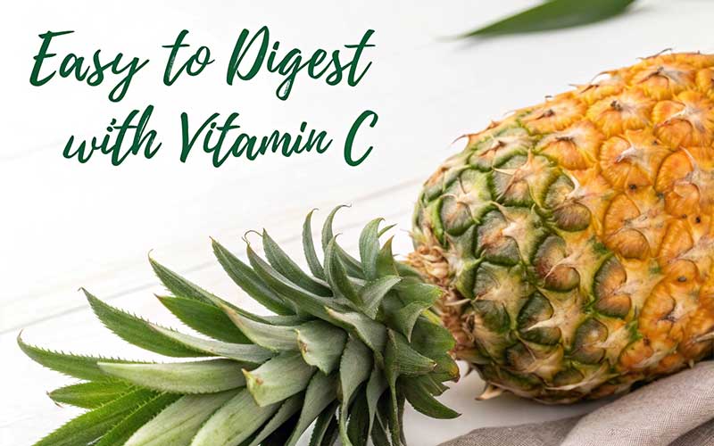 آناناس: گوارشی آسان با ویتامین C