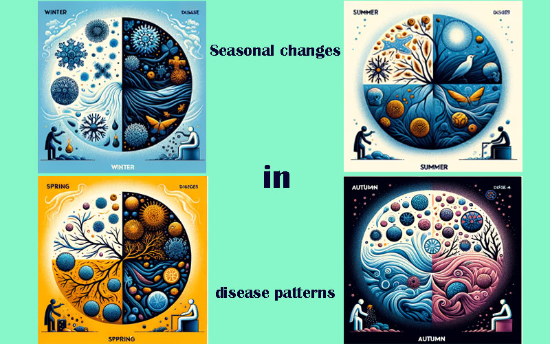 تغییرات فصلی و الگوهای بیماری