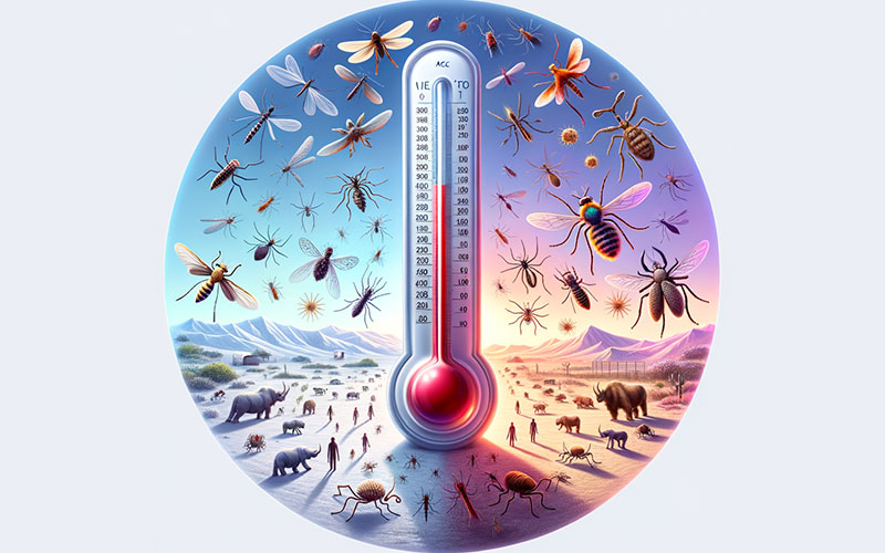 تاثیر دما بر ناقلین بیماری